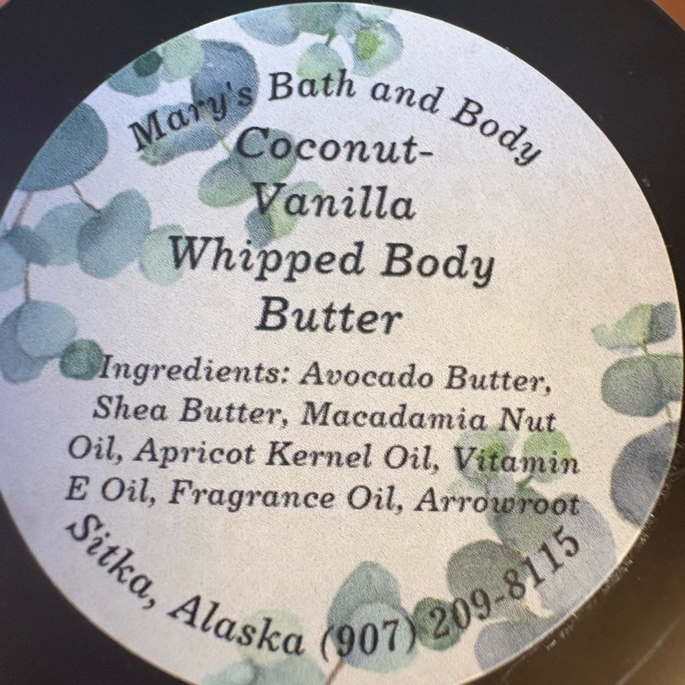 Coconut-Vanilla Whipped Body Butter